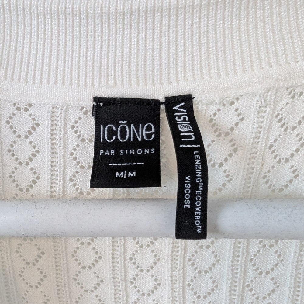 ICON Ivory Knit Collared Top - Picture 3 of 6